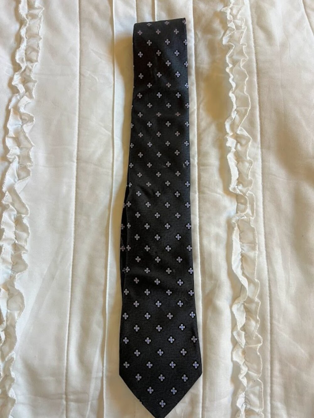 Joseph Abboud Silk Black and Blue Tie